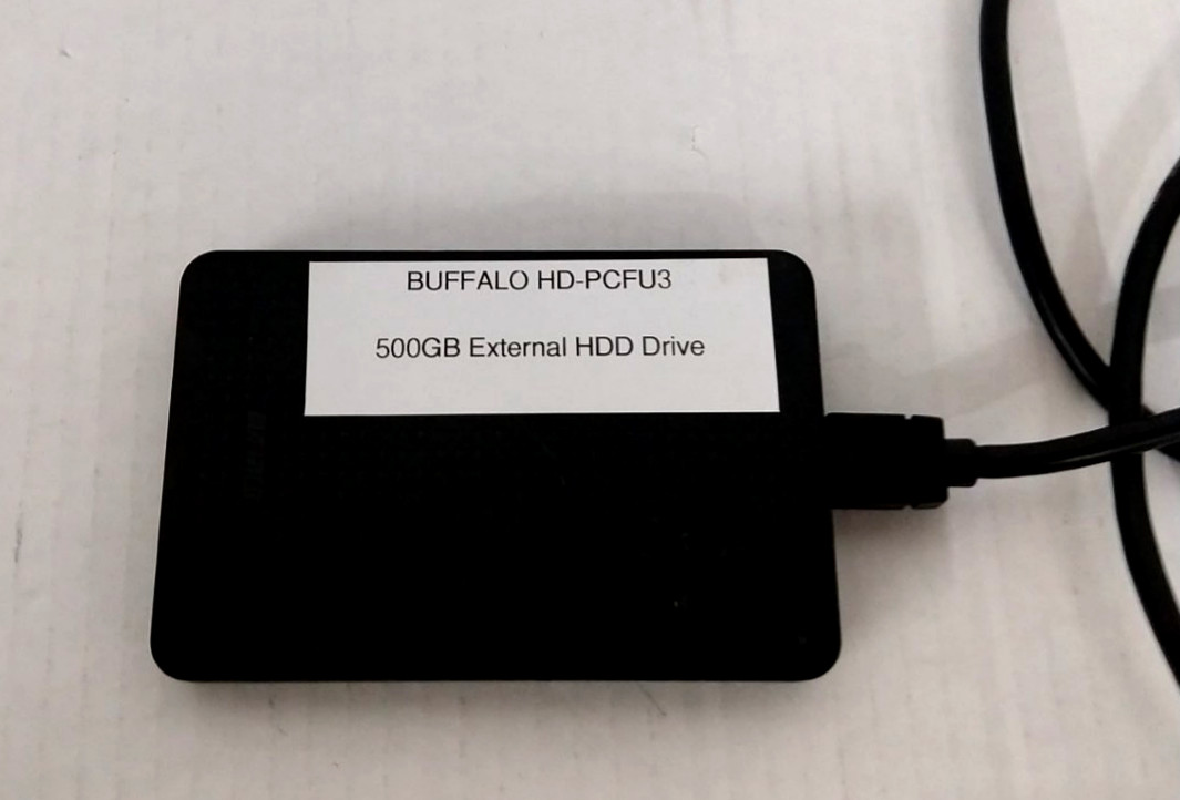 Buffalo MiniStation HD-PCFU3 500GB Portable External Hard Drive USB 3.0 (D14-B1)
