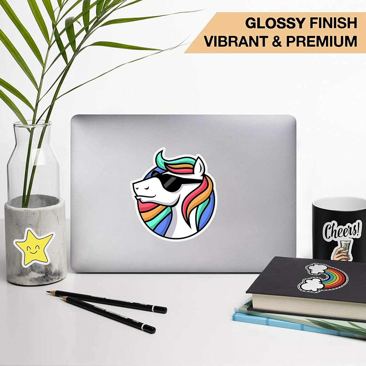 Glossy Matte 8.5"x11" Printable Vinyl Sticker Paper for Inkjet Laser Waterproof