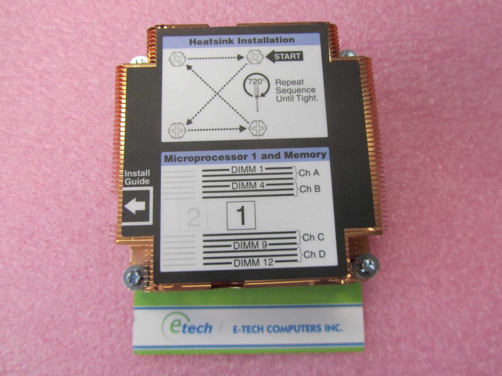 81Y4327- IBM Flex System x240 CPU 1 Heatsink, 135W TDP, works for x240M5 00KJ001