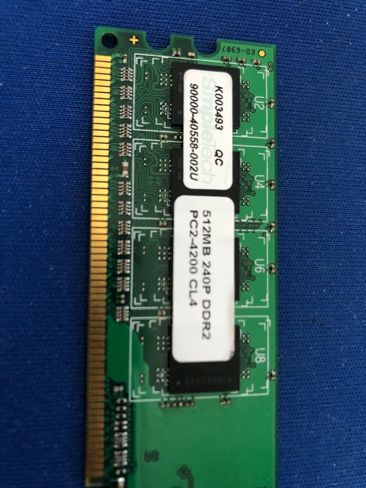 SimpleTech 90000-40558-002U 512MB, 240P, DDR2, CL4 240-Pin DIMM Memory Board NEW