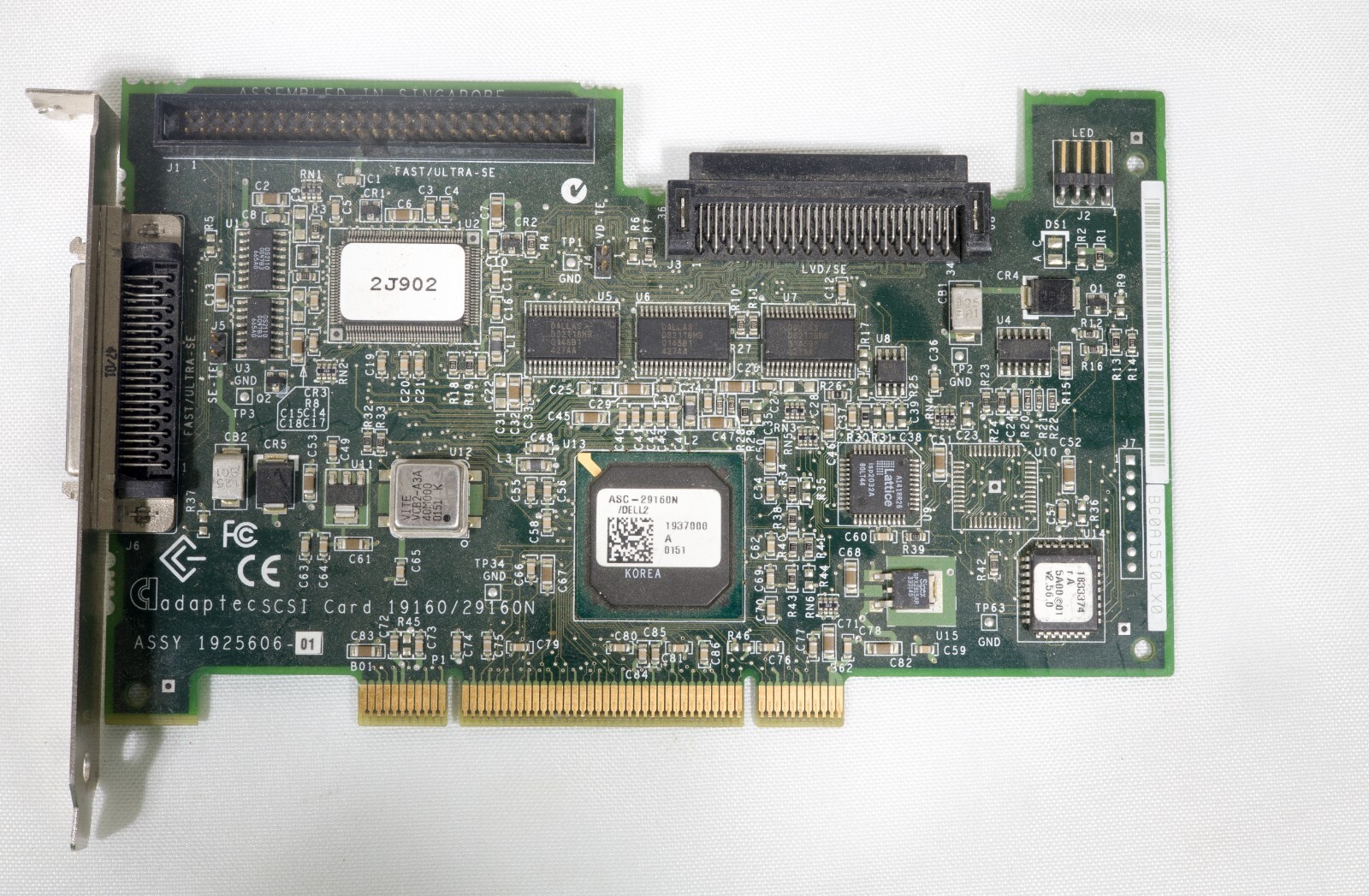 Vintage Adaptec 29160N SCSI host adapter 32 bit PCI ISAG31
