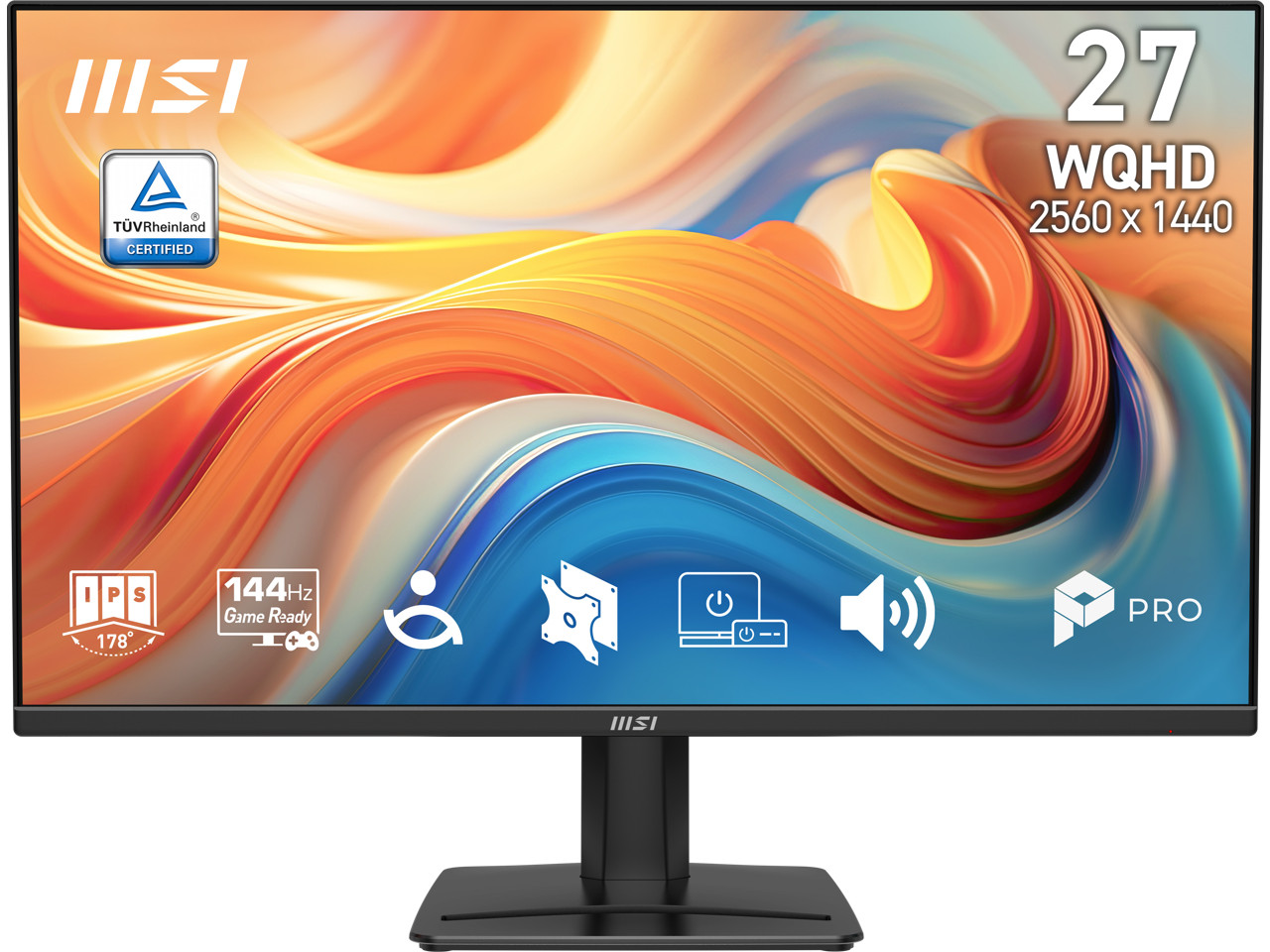 MSI 27 inch QHD 2K 1440P 144Hz IPS AMD FreeSync 1ms Built-in Speaker LCD Compute