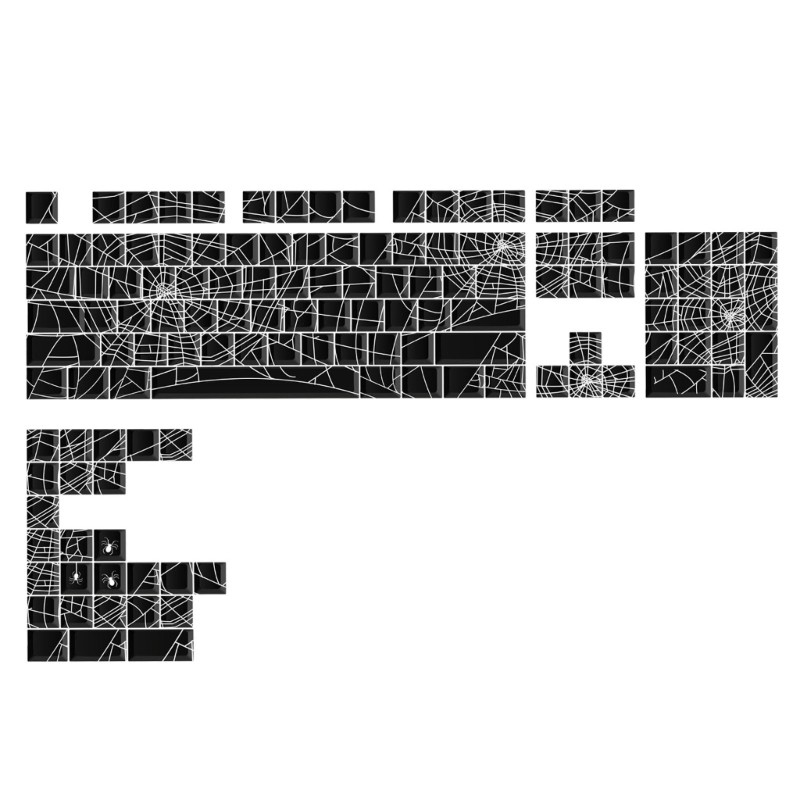 130pc/set Stylish PBT Keycaps Key Caps For Backlits Mechanical Keyboards