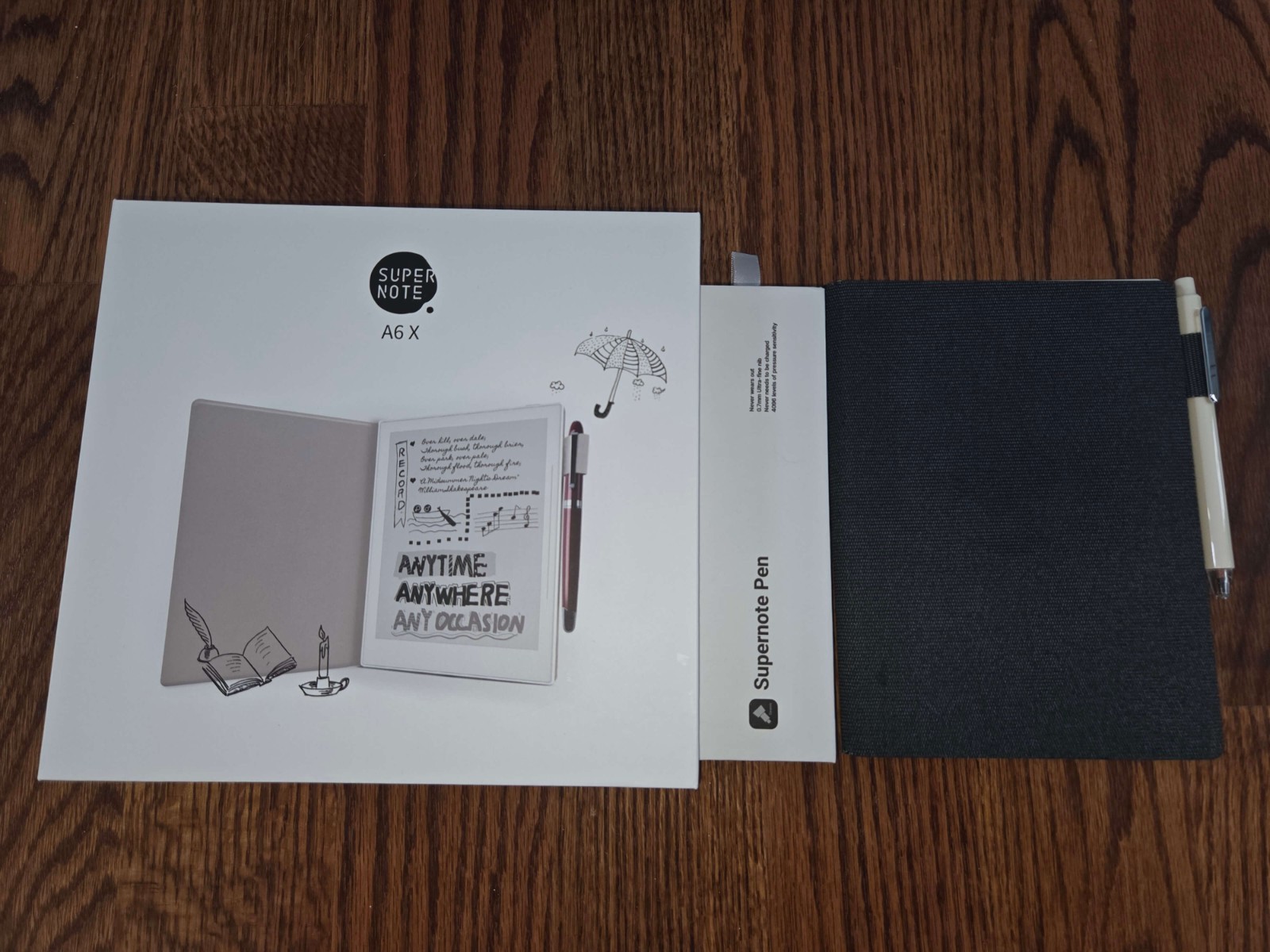 Supernote A6 X (A6X) 7.8" E-Ink Tablet – 32GB w/ Official Ceramic Nib Pen & Cove