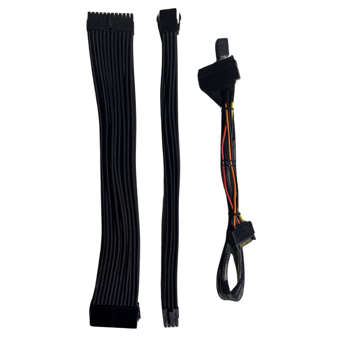 Lot of 8-Pin PCIe Power Cables & U.2 NVMe to MiniSAS Data Cables for ATX PSU