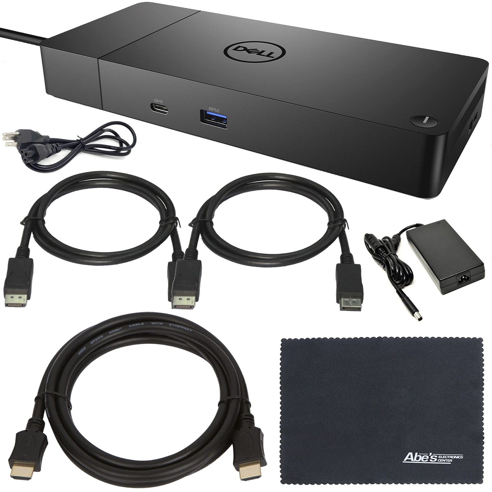 Dell Performance Dock WD 19S WD19S ZoomSpeed DisplayPort Cables + Starter Bundle