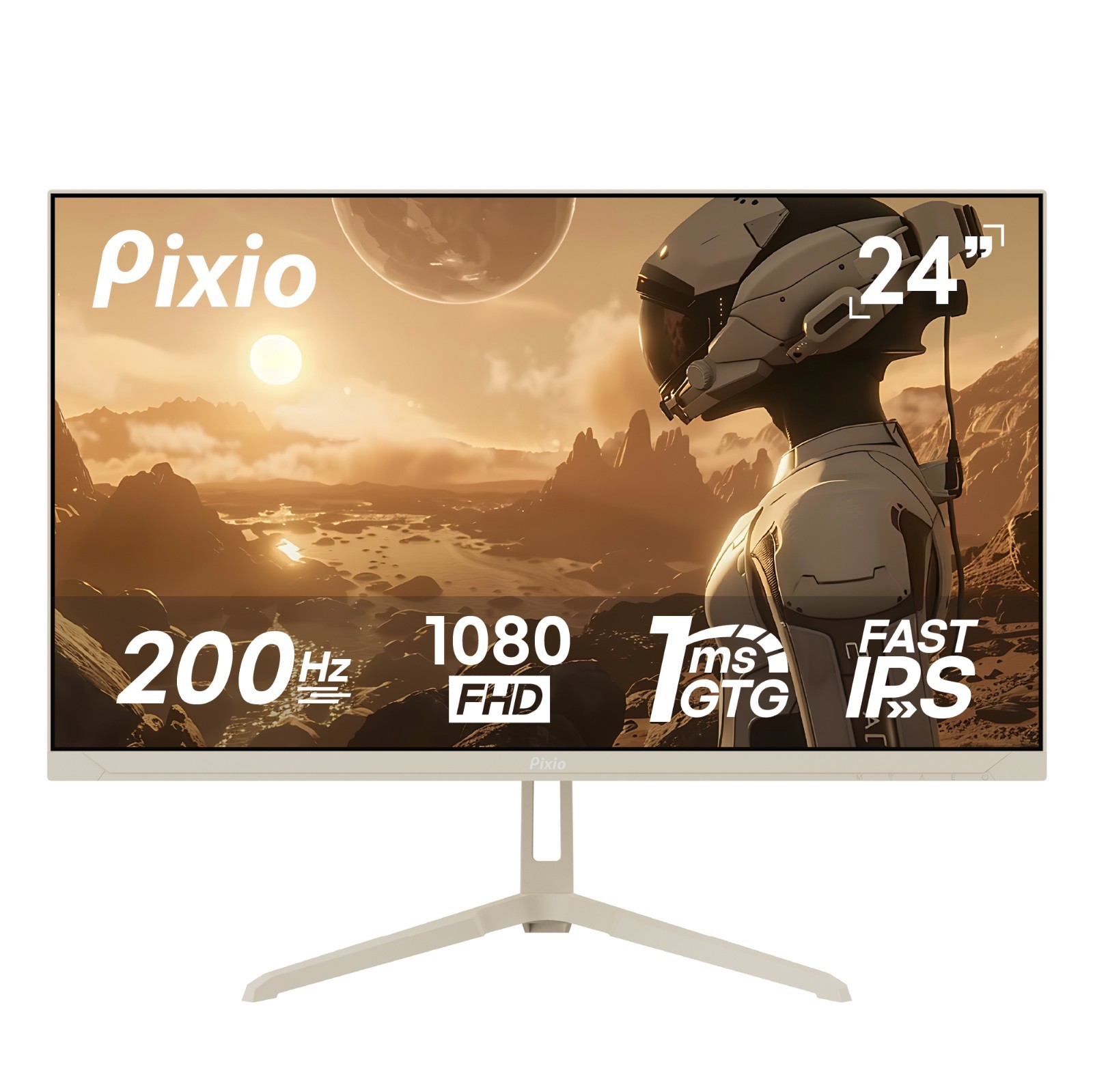 Pixio PX248 Wave Beige 24" 200Hz 1080p Fast-IPS Gaming Monitor B-STOCK 110548