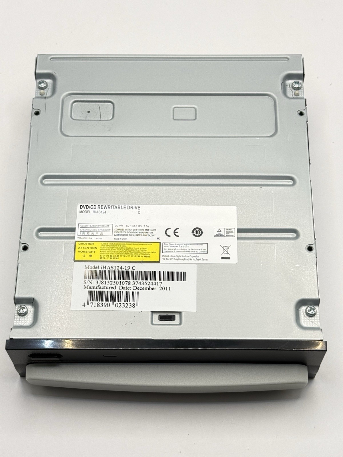 Philips Lite-On iHAS124-19 C Internal SATA DVD CD Rewritable Drive Black