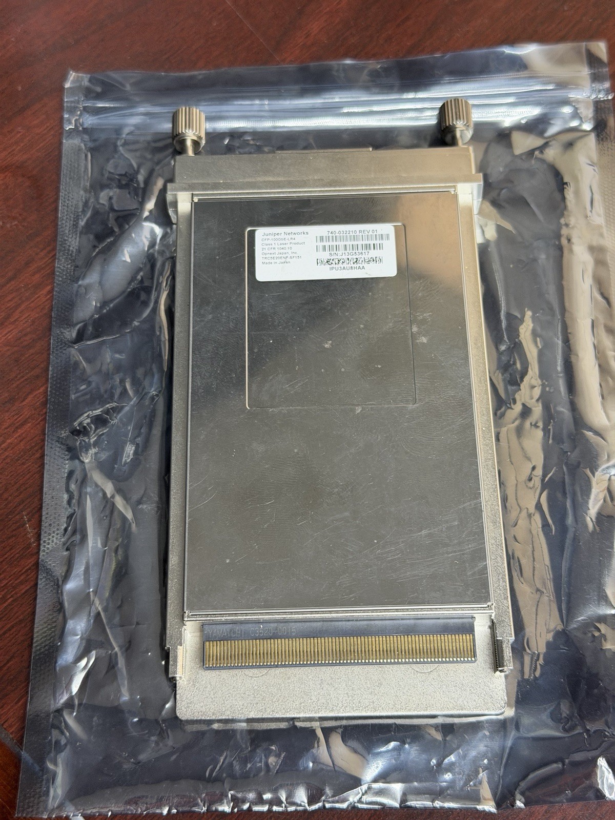 Juniper CFP-100GBE-LR4 100 Gigabit Ethernet 100GbE Optical Transceiver
