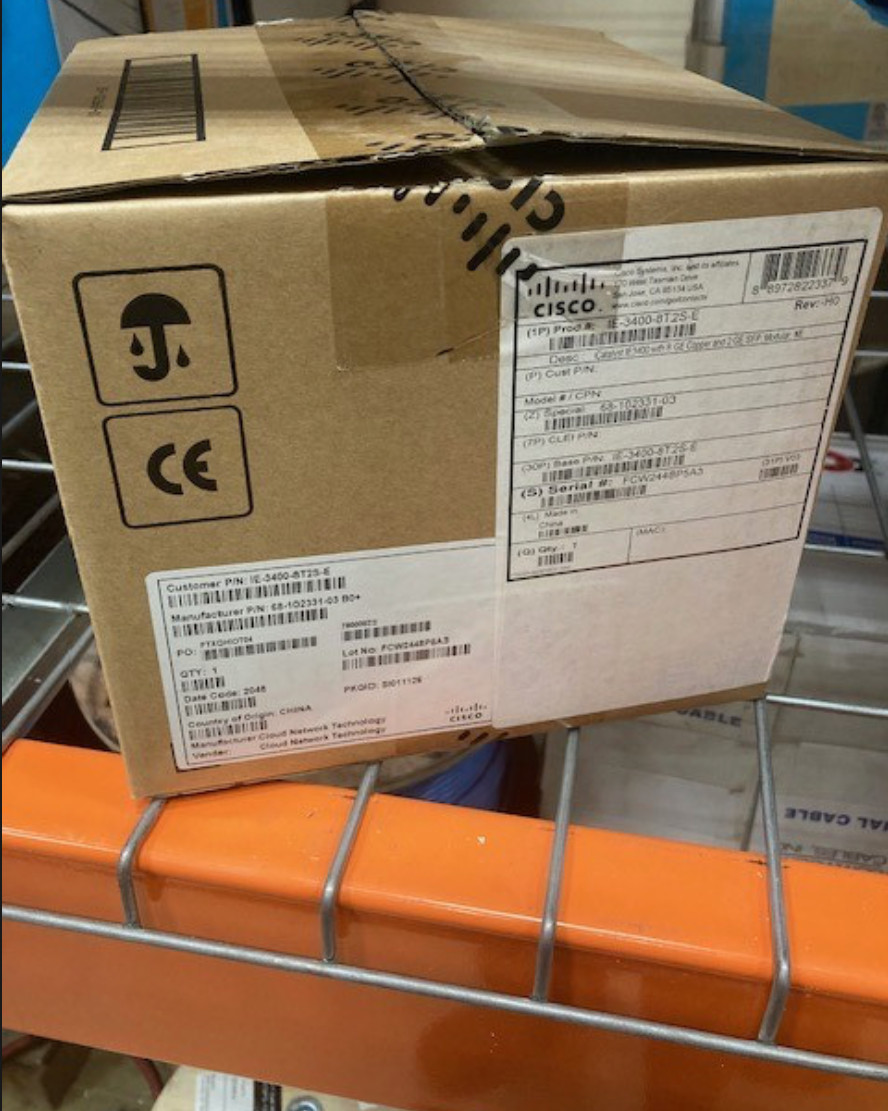 Cisco IE-3400-8T2S-E Industrial Switch 8-Port GbE 2x SFP Network New Open Box