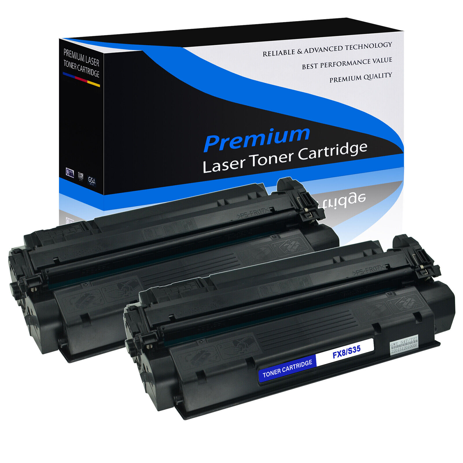 2PK Black S35 Toner Cartridge for Canon Image Class D320 D340 D383 Printers