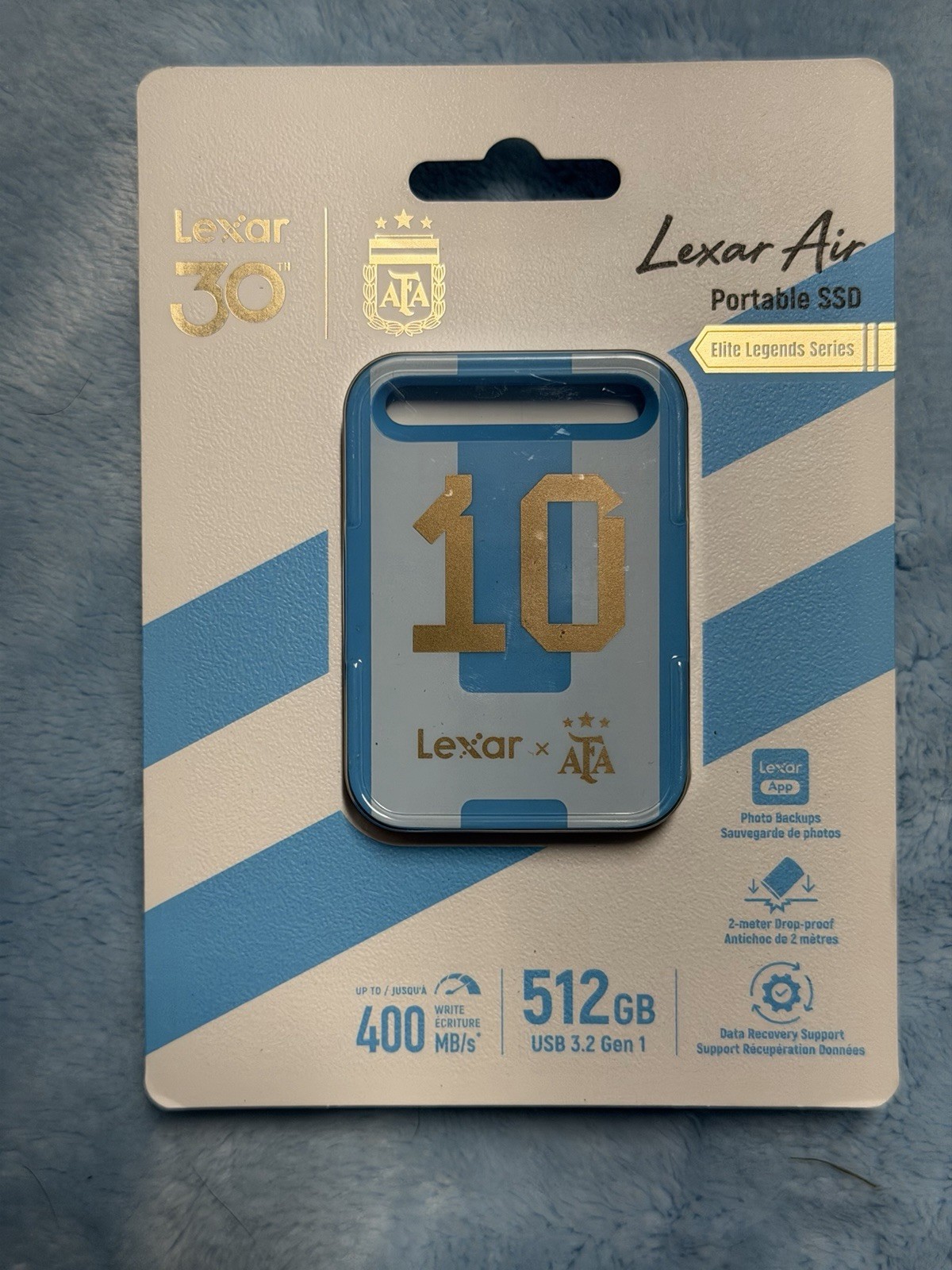 Lexar SL260 Air Elite Legends Series 512GB USB 3.2 Gen 1 Type-C Portable SSD