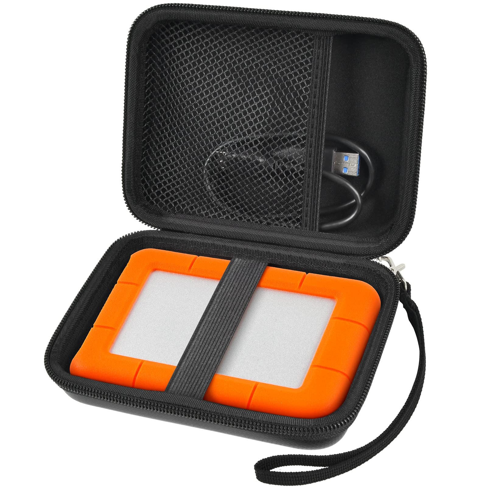 ALKOO Case for LaCie Rugged Mini 1TB/2TB/4TB/5TB External Hard Small, Black