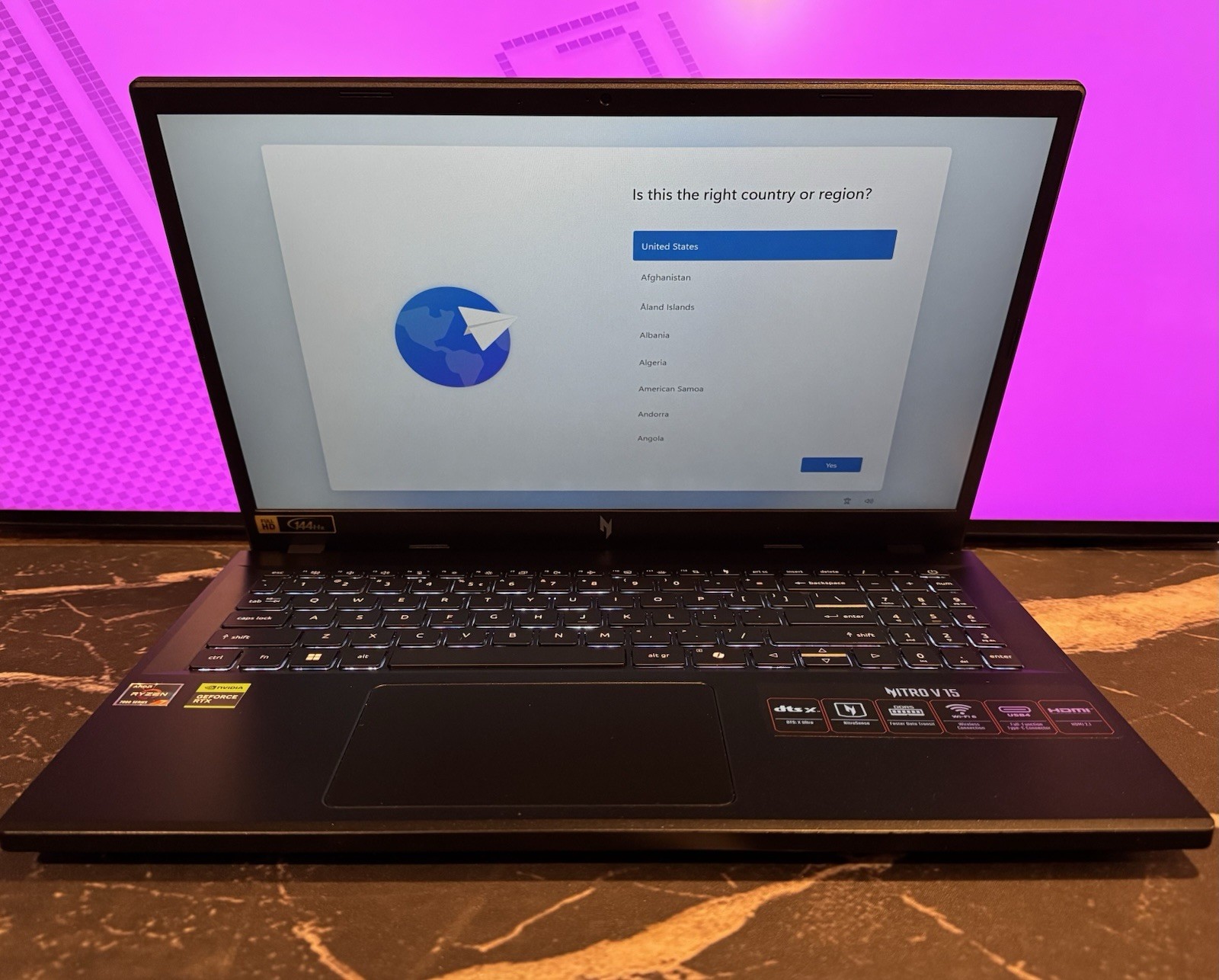 Acer Nitro V 15 ANV15-41 15.6" Ryzen 7 7735HS 3.2GHz 16GB RAM 1TB SSD RTX 4060