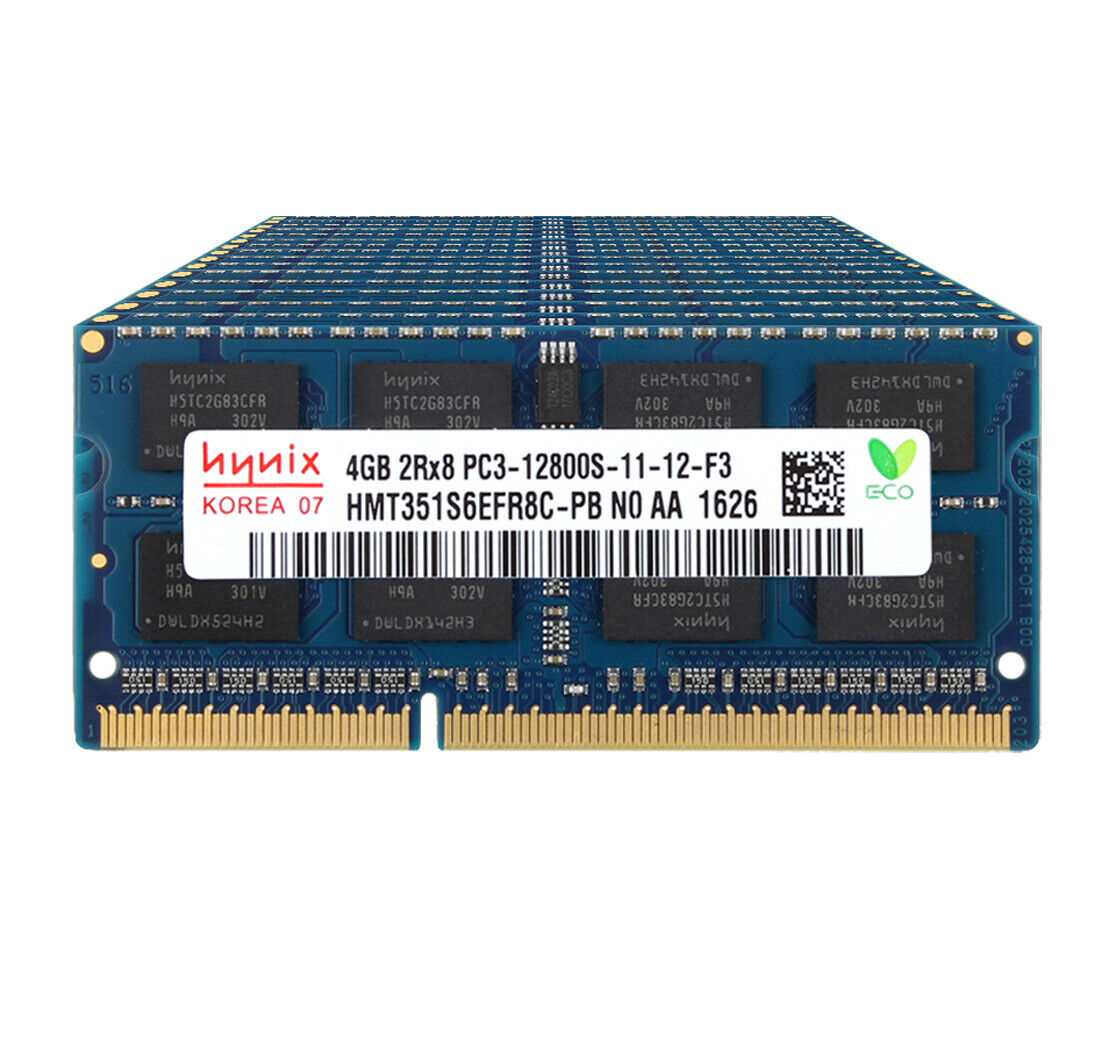 10pcs For Hynix 4GB 2RX8 DDR3 1600MHz PC3-12800S 204PIN SODIMM Laptop Memory RAM