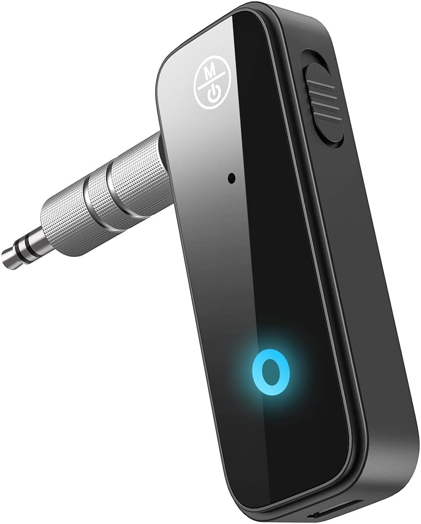 (Upgraded)  Aux Bluetooth 5.3 Adapter for Car, 2 in 1 Bluetooth Receiver Transmi