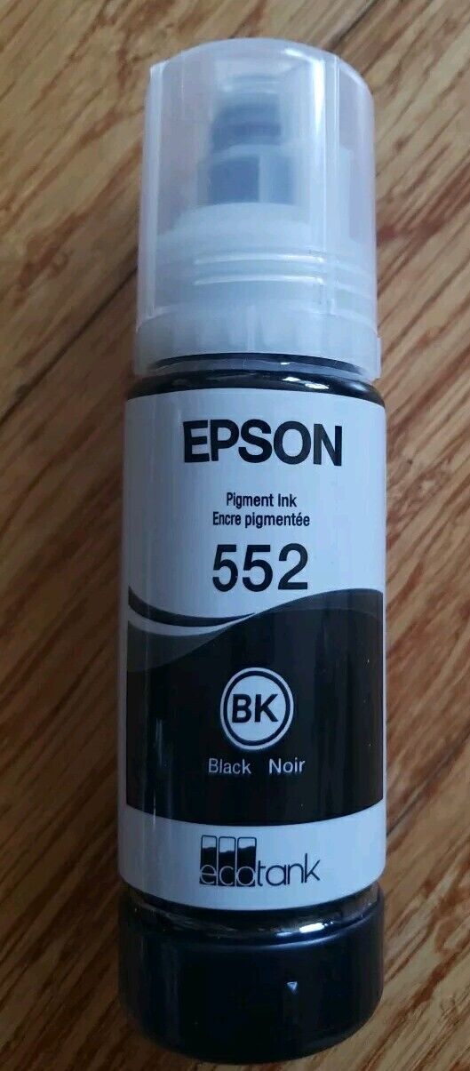 Epson 552 Black 70ML Ink Bottle Opened Used