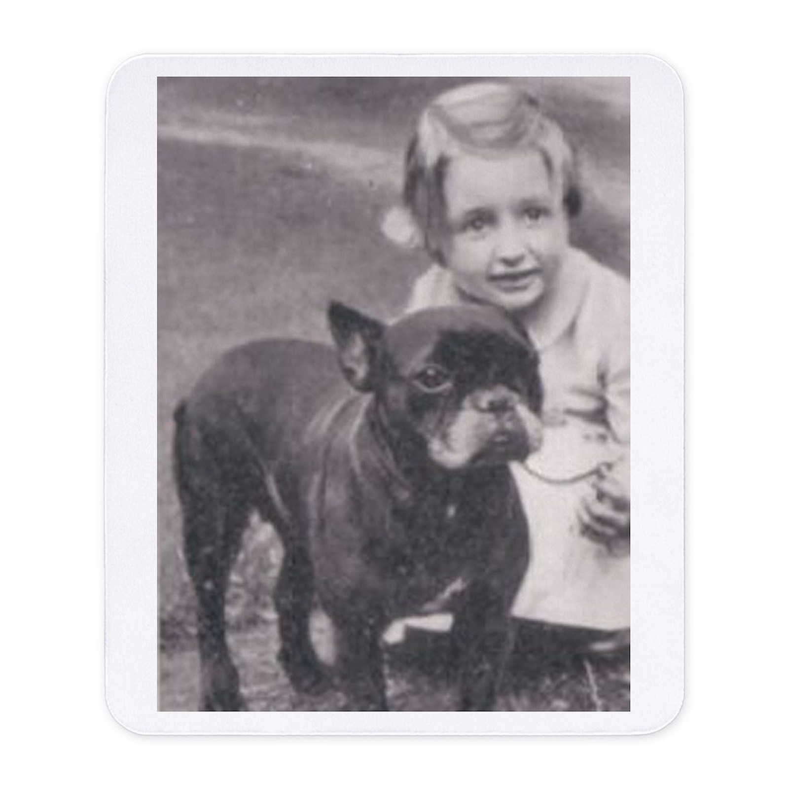 CafePress French Bulldog & Child Mousepad  (71892443)