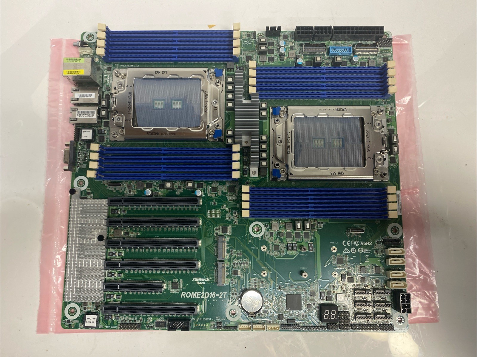ASRock Rack ROME2D16-2T Dual AMD EPYC SP3 16 DDR4 Server Motherboard