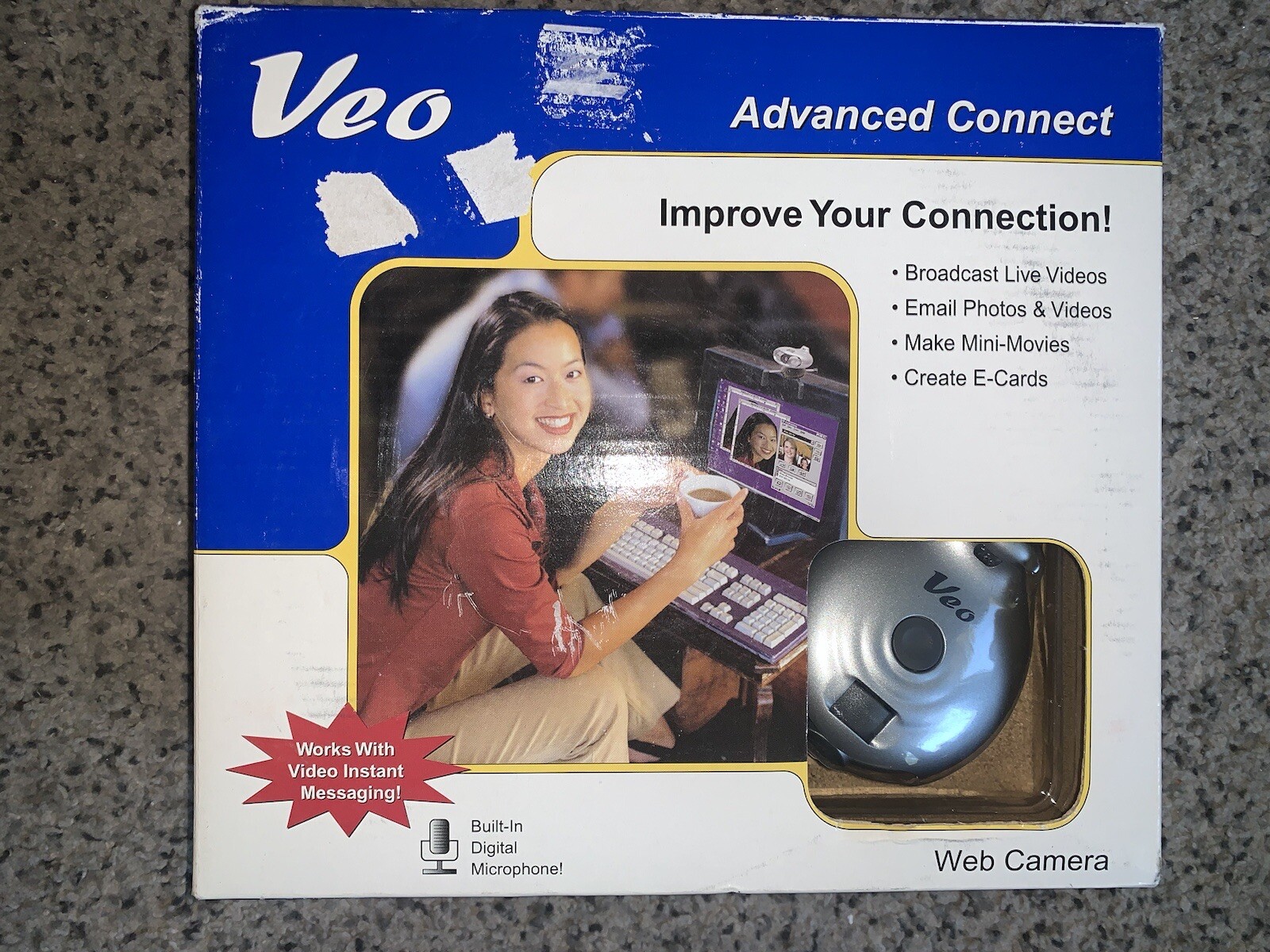 Vintage 1990's Veo Connect Web Camera-Webcam - New In Open Box -Easy Set Up