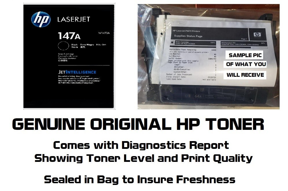 Mostly New Genuine HP 147A Toner Cartridge Printer-Tested 70% Toner NO BOX