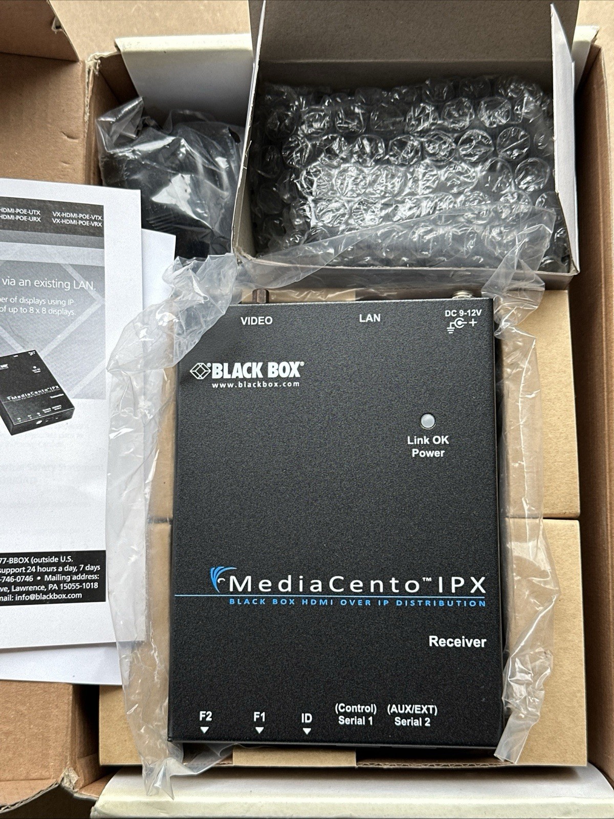 Black Box Mediacento IPX POE Multicast Receiver VX-HDMI-POE-MRX