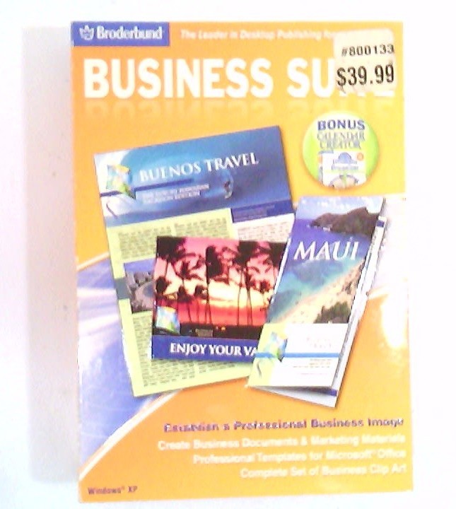 ✅   Broderbund~Business Suite~w/Calendar Creator~Ultimate Organizer~2008