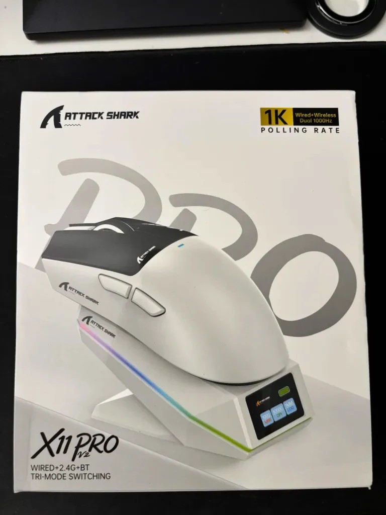 ATTACK SHARK X11 PRO V2 Wireless Gaming Mouse with TFT Display Charging Dock