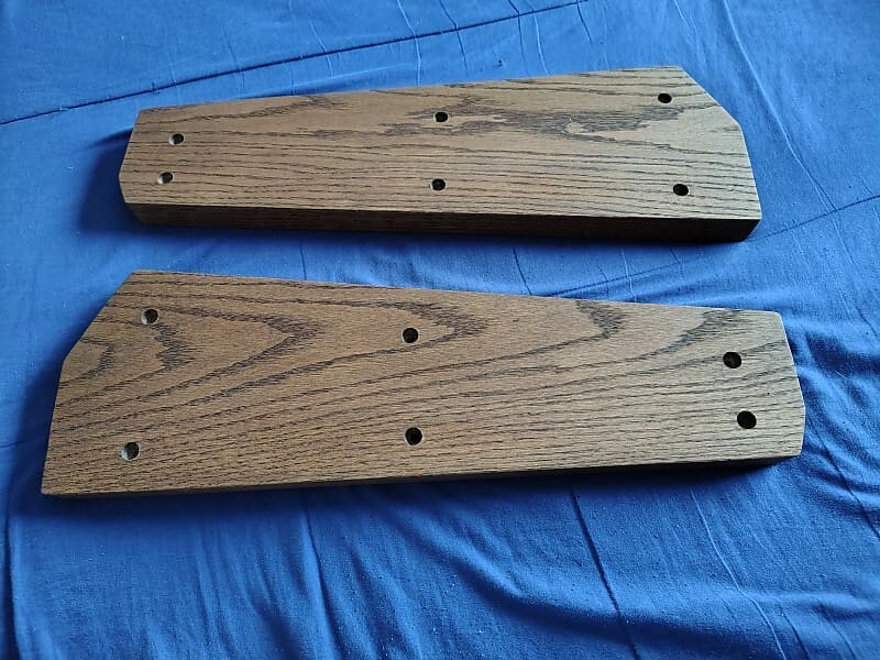 Custom Oak side panels for Yamaha Motif XF8,  XS8