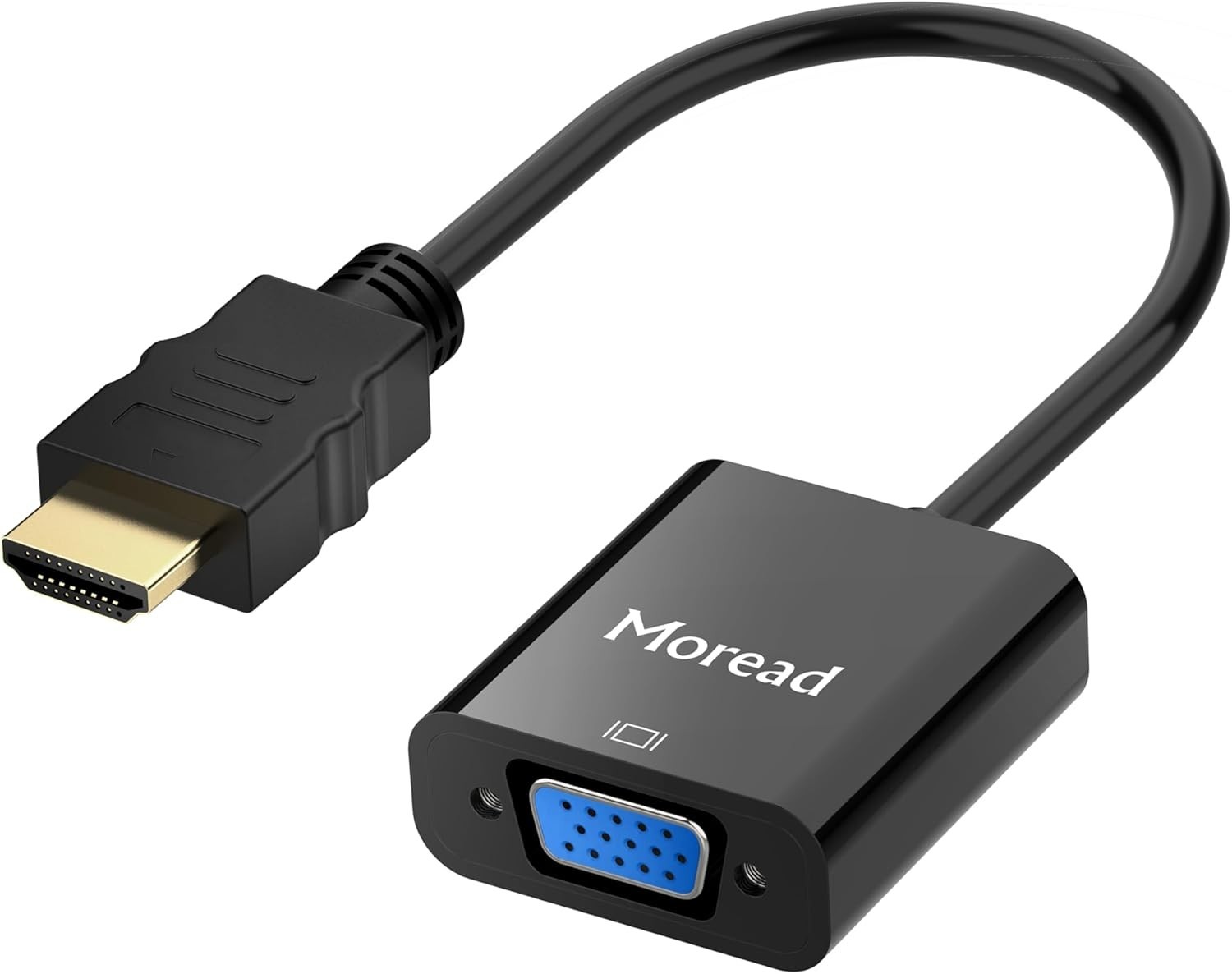 HDMI to VGA Adapter, Gold-Plated HDMI Male to VGA Female Adapter for Computer