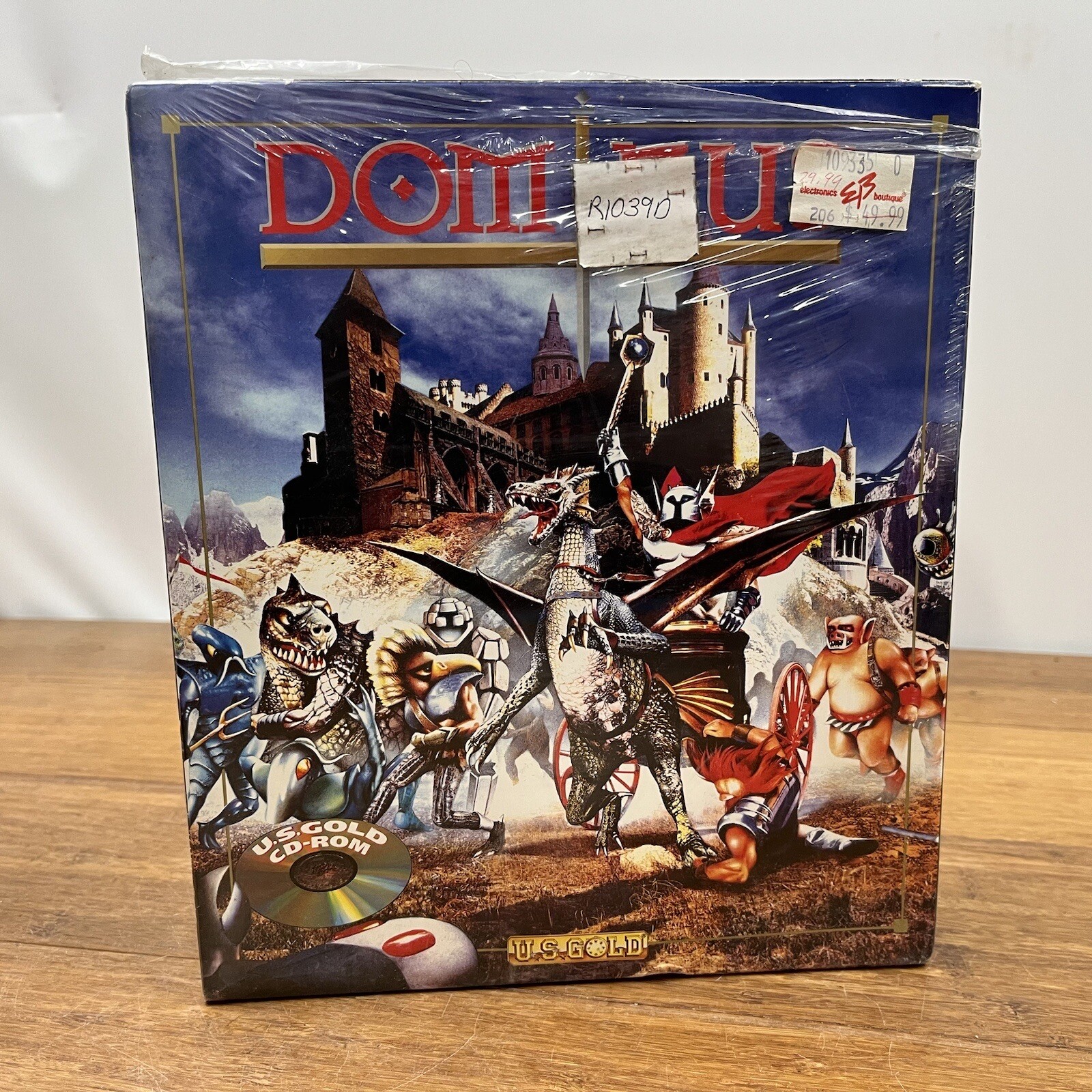 NEW RARE Sealed Dominus U.S. Gold 1994 CD Rom IBM Vintage Retro Computer Game