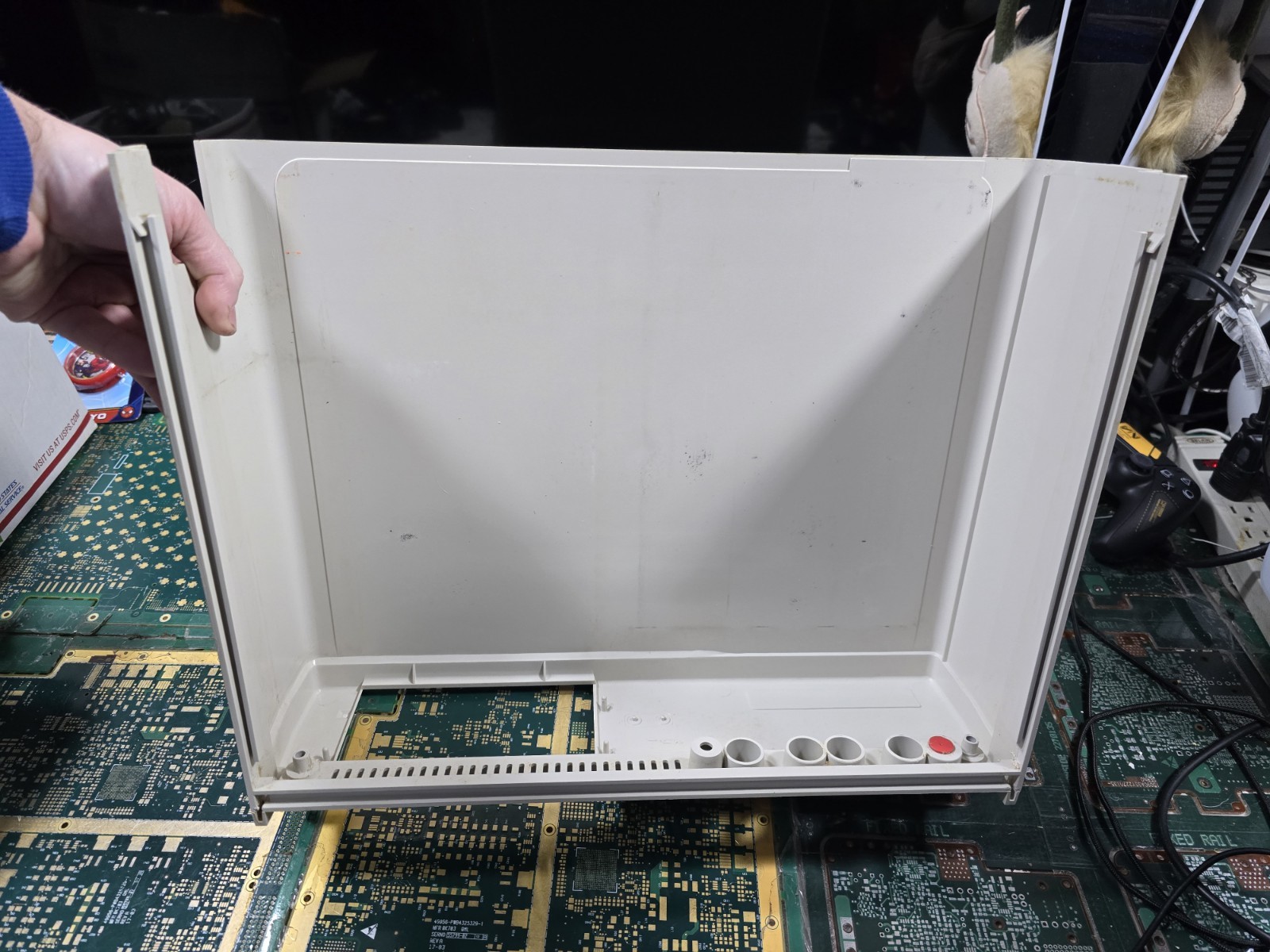 Tandy 1000 TX EXACT-INTACT-GOOD-CLEAN EMPTY TOP COVER ONLY-OPENED-EMPTY-SEE ALL