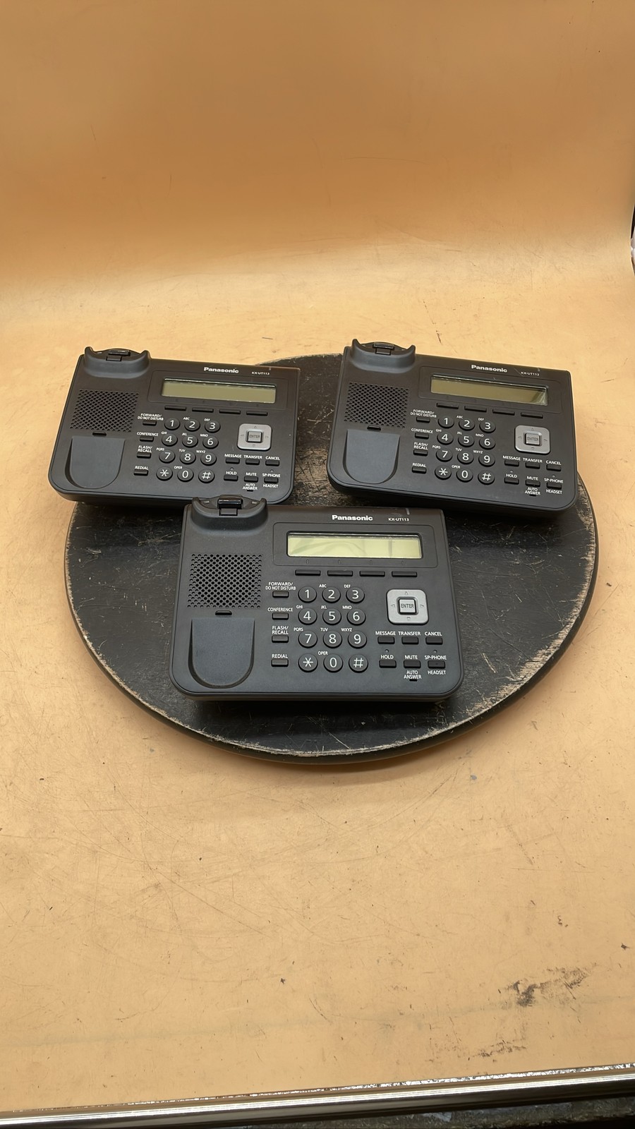 Panasonic KX-UT113-B IP Business Telephone Base Unit Only VoIP Phone Lot of 3