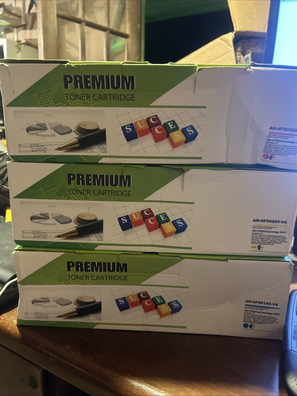 New Premium Toner Cartridge HE-CF501A/502A/503A Magenta/Yellow/Cyan HP 202A