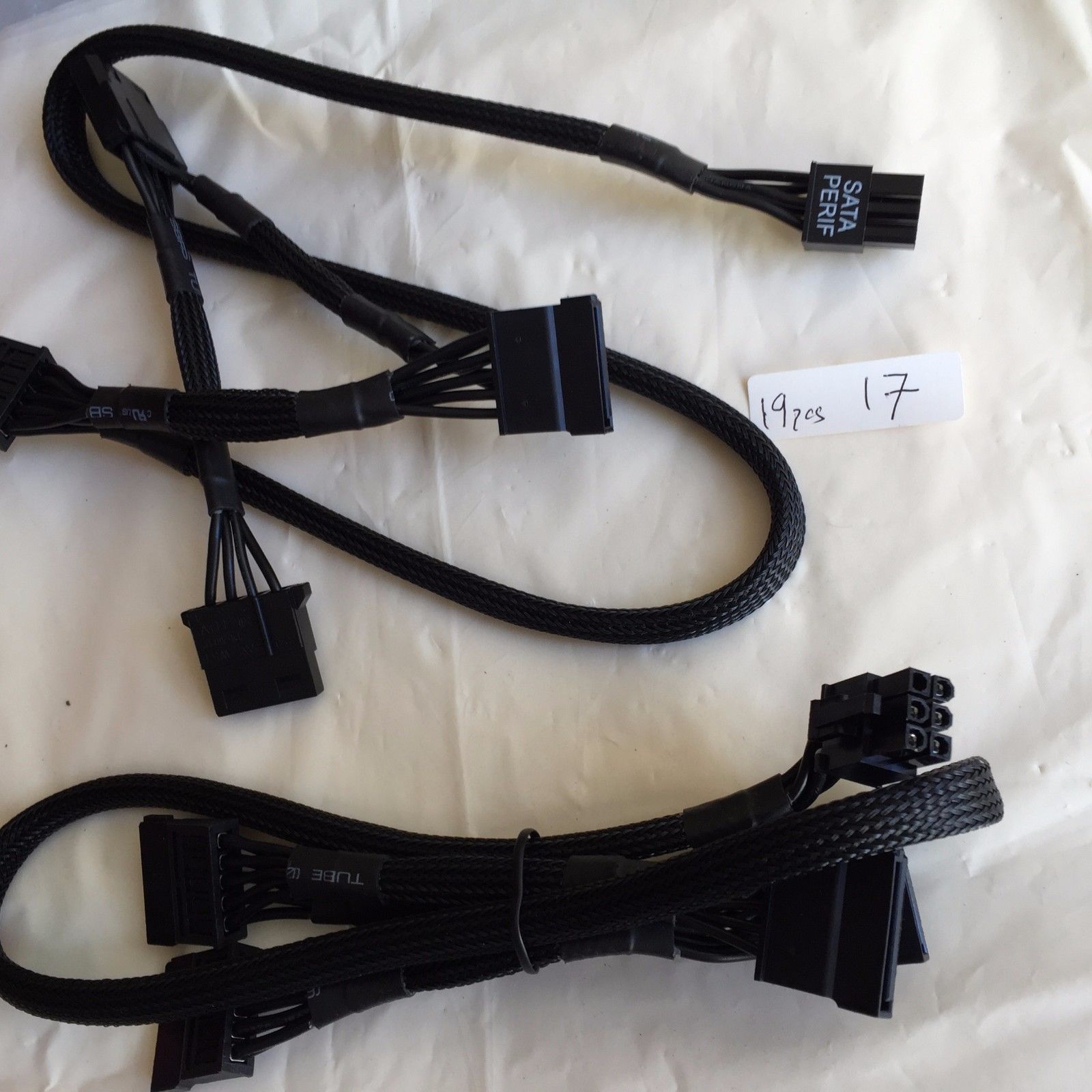 EVGA SuperNOVA  6 pin   2x SATA  2X MOLEX DRIVER  power cable ,ORIGINAL