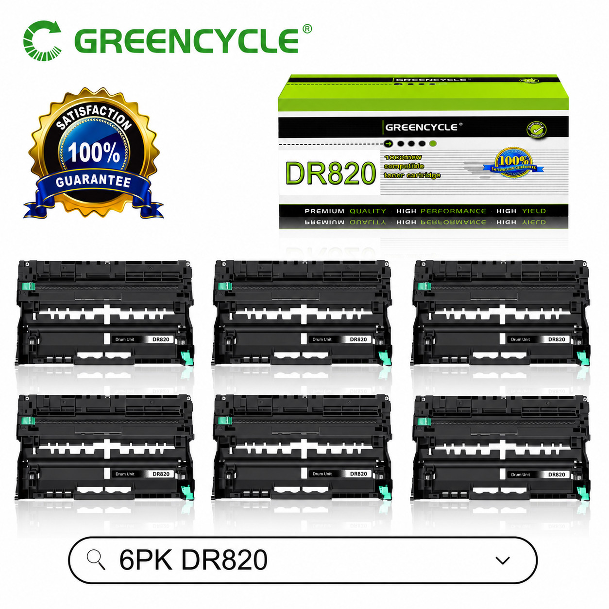 6PK DR820 Drum Unit fits for Brother MFC-5800DW MFC-5850DW MFC-5900DW MFC-6700DW