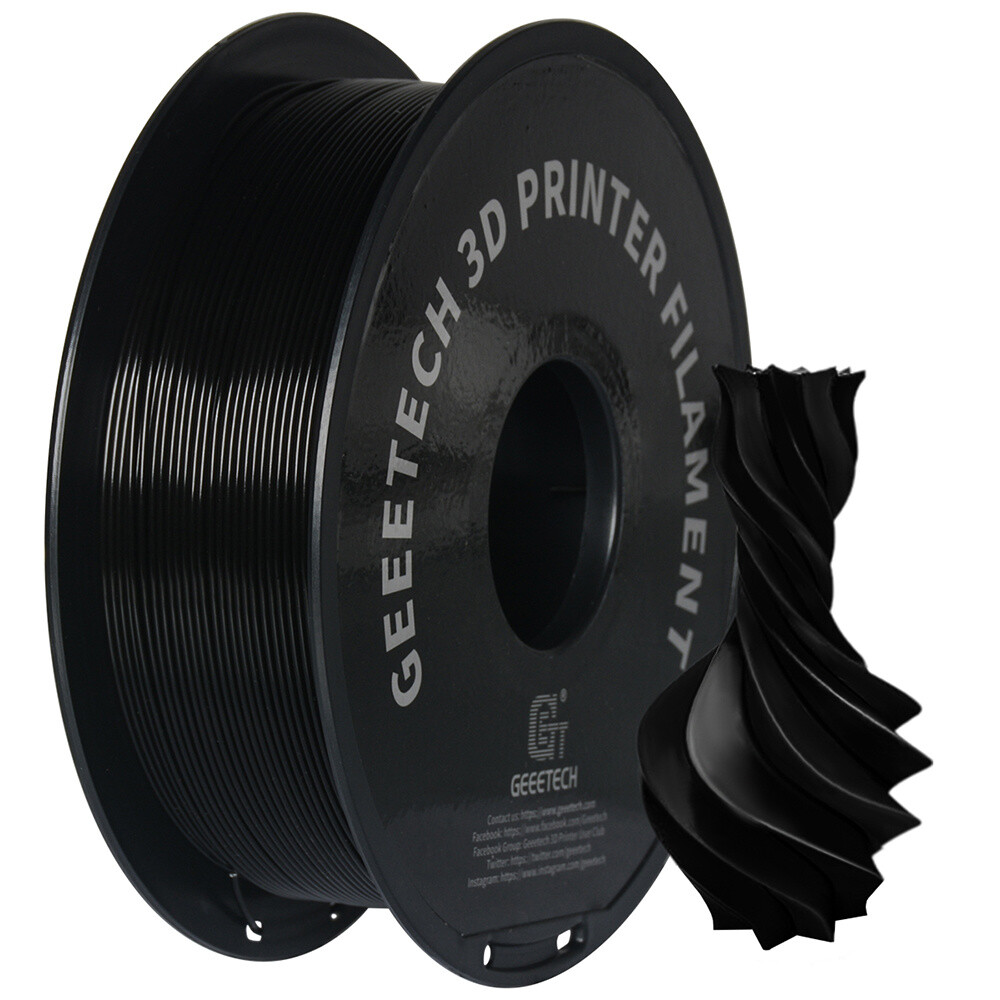 10x Geeetech 3D Printer Filament Black PETG 1.75mm 1KG 3D Printer Consumables
