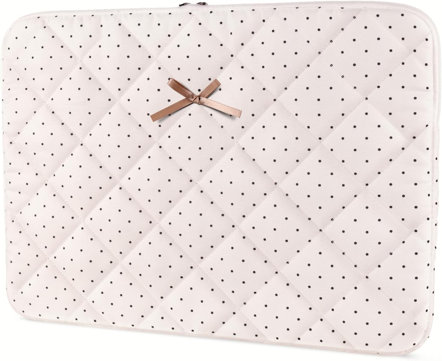 Cute Bow Laptop Sleeve 13" for 13 Inch MacBook, Dell, Acer, Puffy Quilted Case