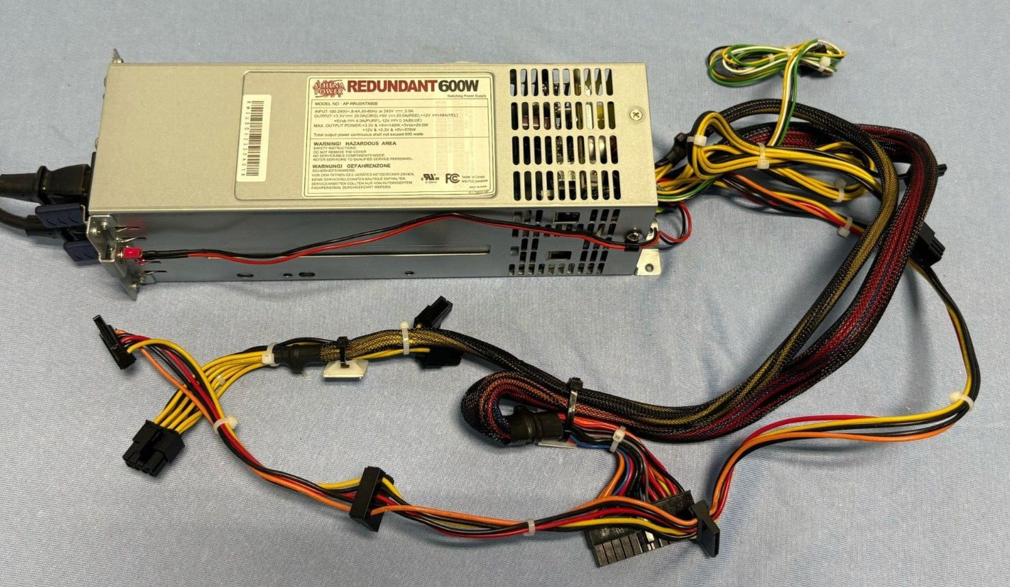 Athena Power Redundant 600W Server Power Supply AP-RRU2ATX608