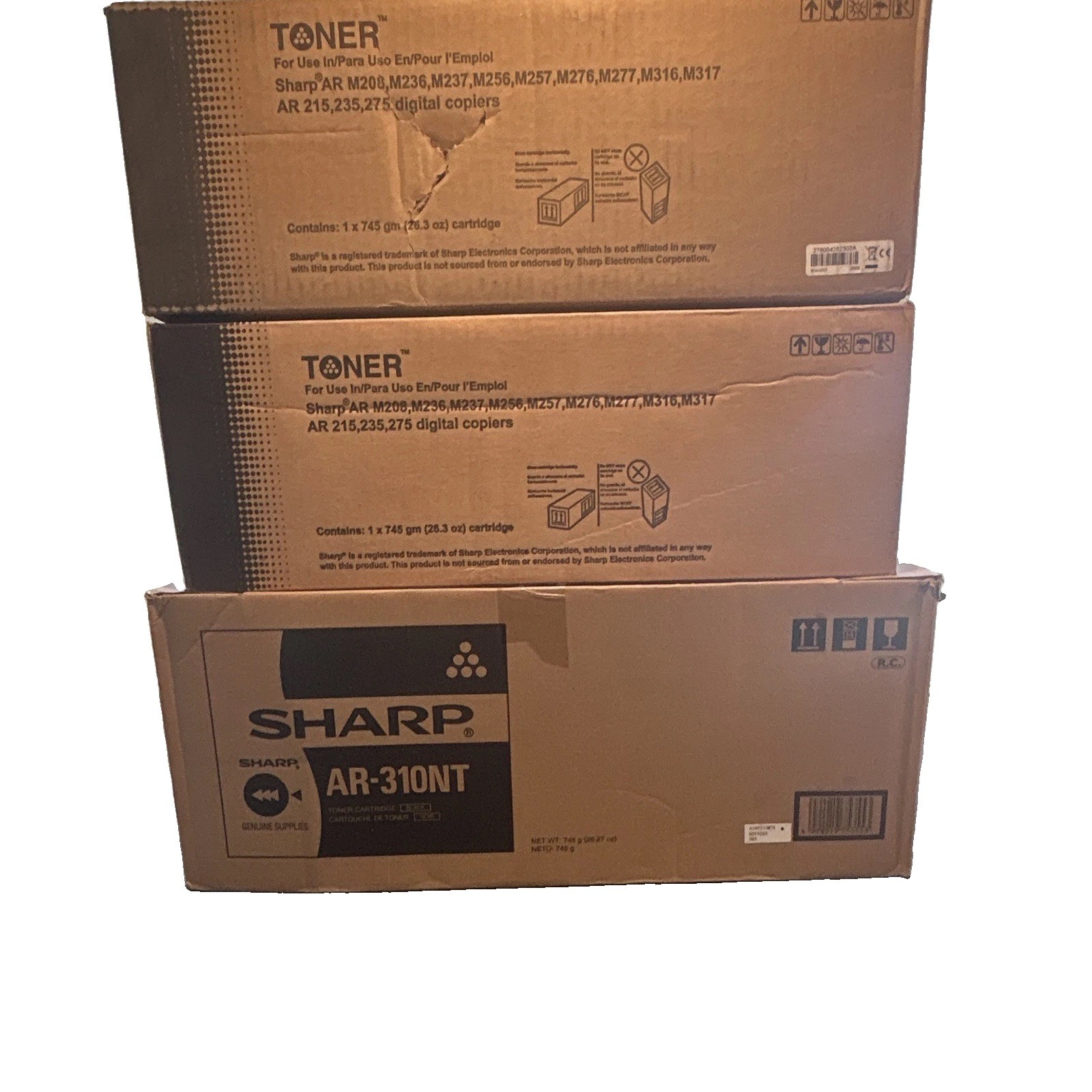 Sharp Genuine Original AR-310NT Black Laser Toner for AR M208 M236 M256
