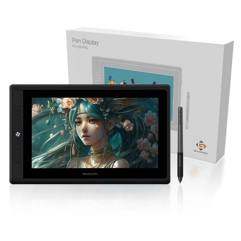 GAOMON PD 156 PRO PEN DISPLAY graphic tablet  15.6-inch pen set NEW Open Box