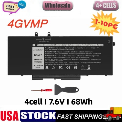 ✅LOT 10x 4GVMP Battery For Dell Latitude 5400 5500 Precision 3540 Series 68Wh