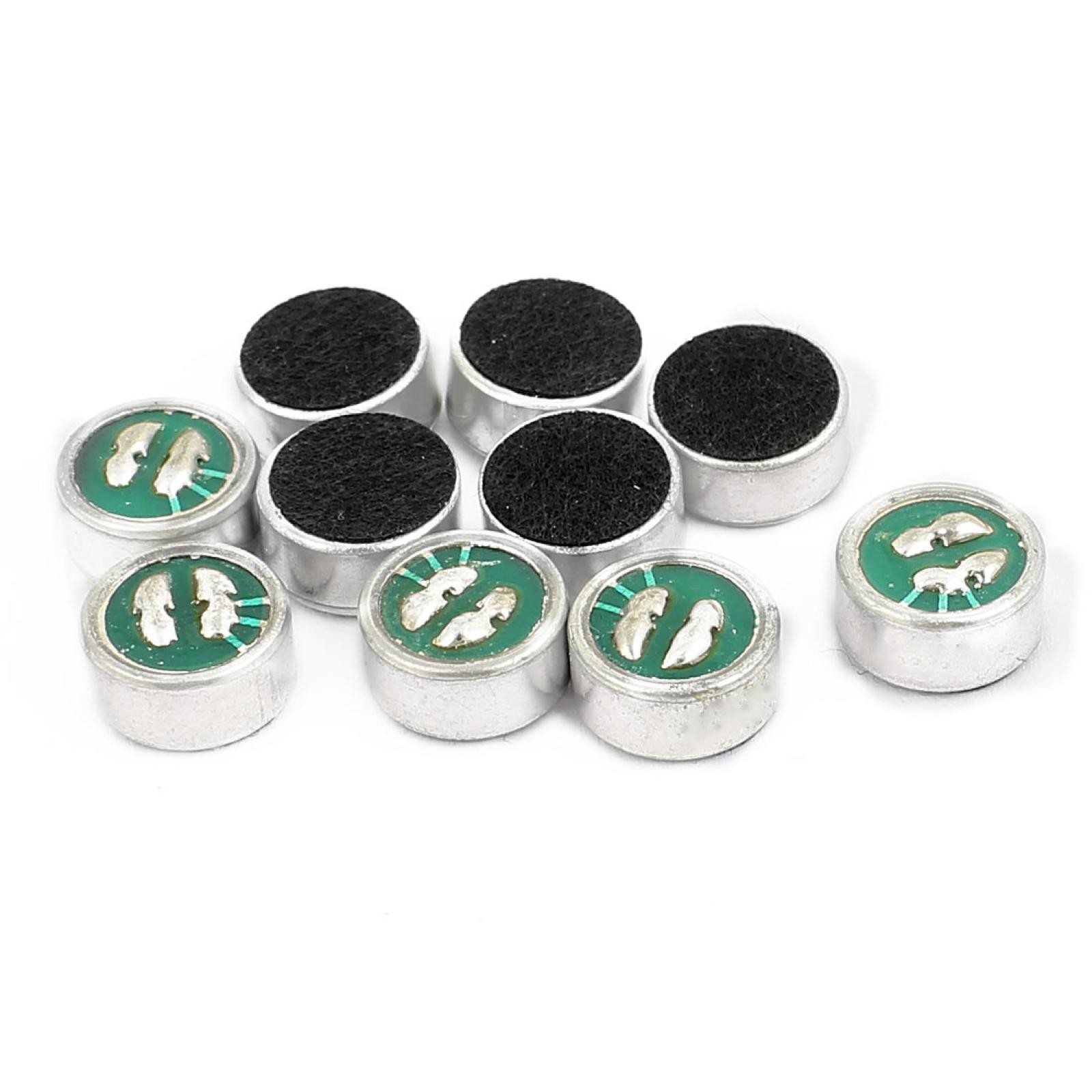 10 Pcs 10mm Dia MIC   Electret Condenser Microphones