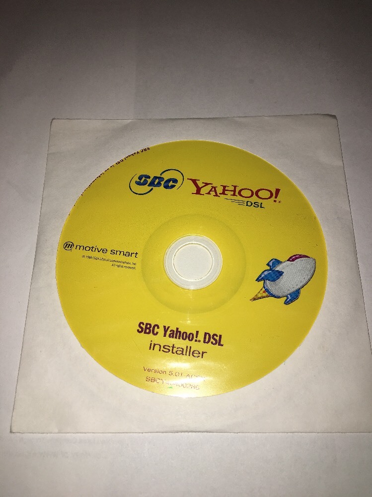SBC Yahoo DSL Installer Version 5.01-ACSX-SBCY40400286 By Motive Comm-CD NEW