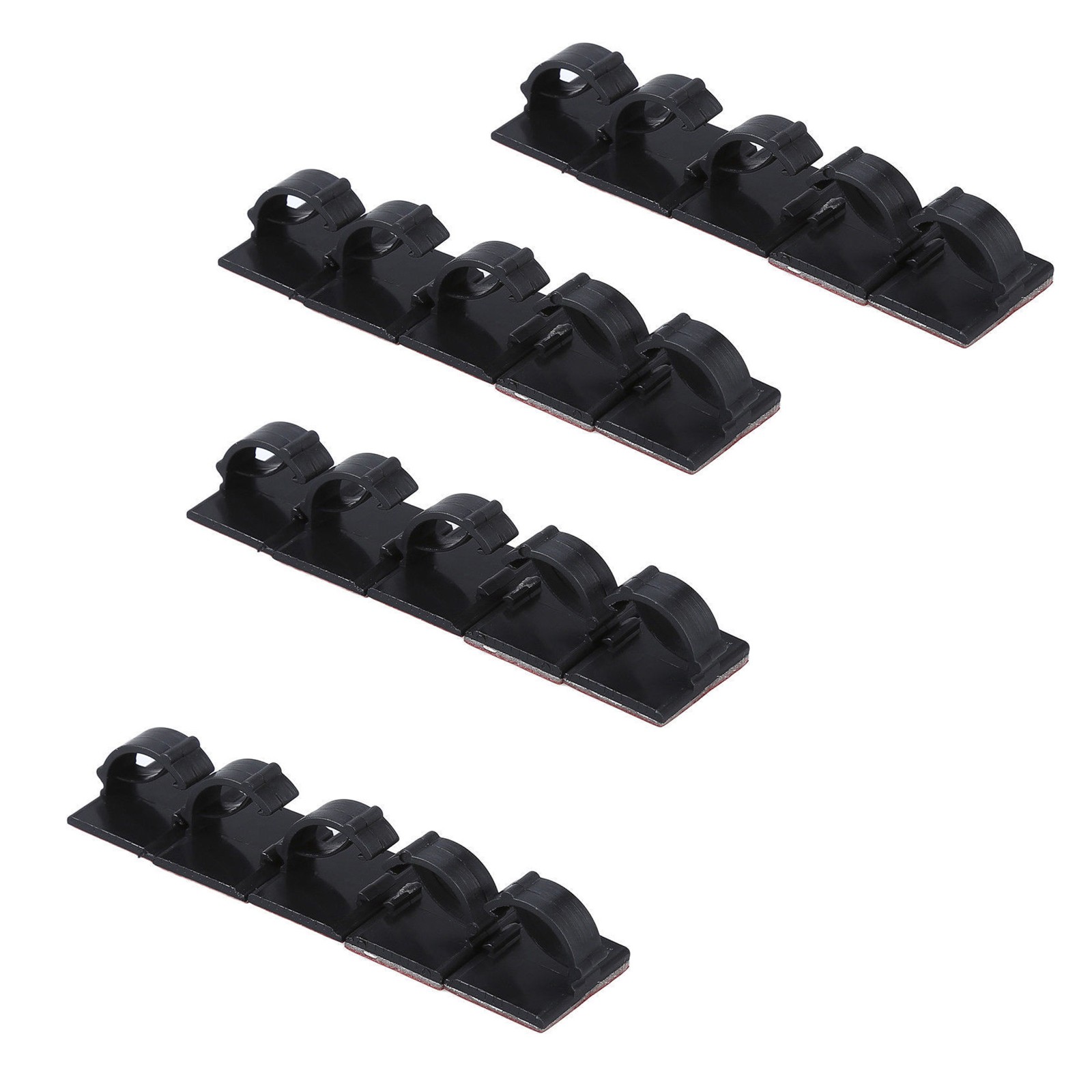 20 Pack Self-Adhesive Wire Tie Cable Clamp Clip Holder For Car Dash Camera D