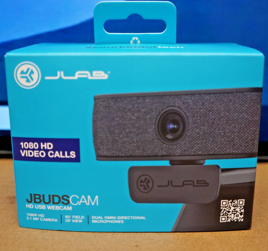 JLAB JBUDS CAM WJBCAMRBLK124, USB Webcam-2k/1080P HD-two Microphones-BLK-NEW