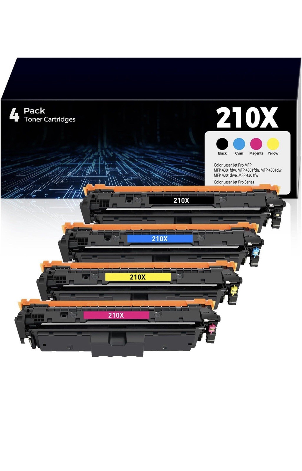 ** NEW 210X Toner Cartridges High Yield Printer Ink