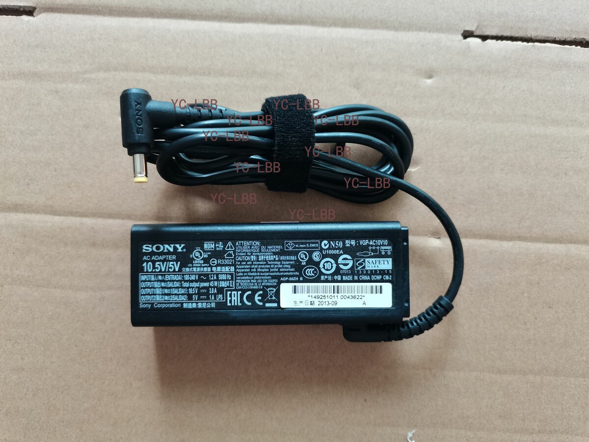 Original OEM 45W 10.5V/5V AC Adapter for Sony VAIO Pro 13 SVP132A2CL VGP-AC10V10