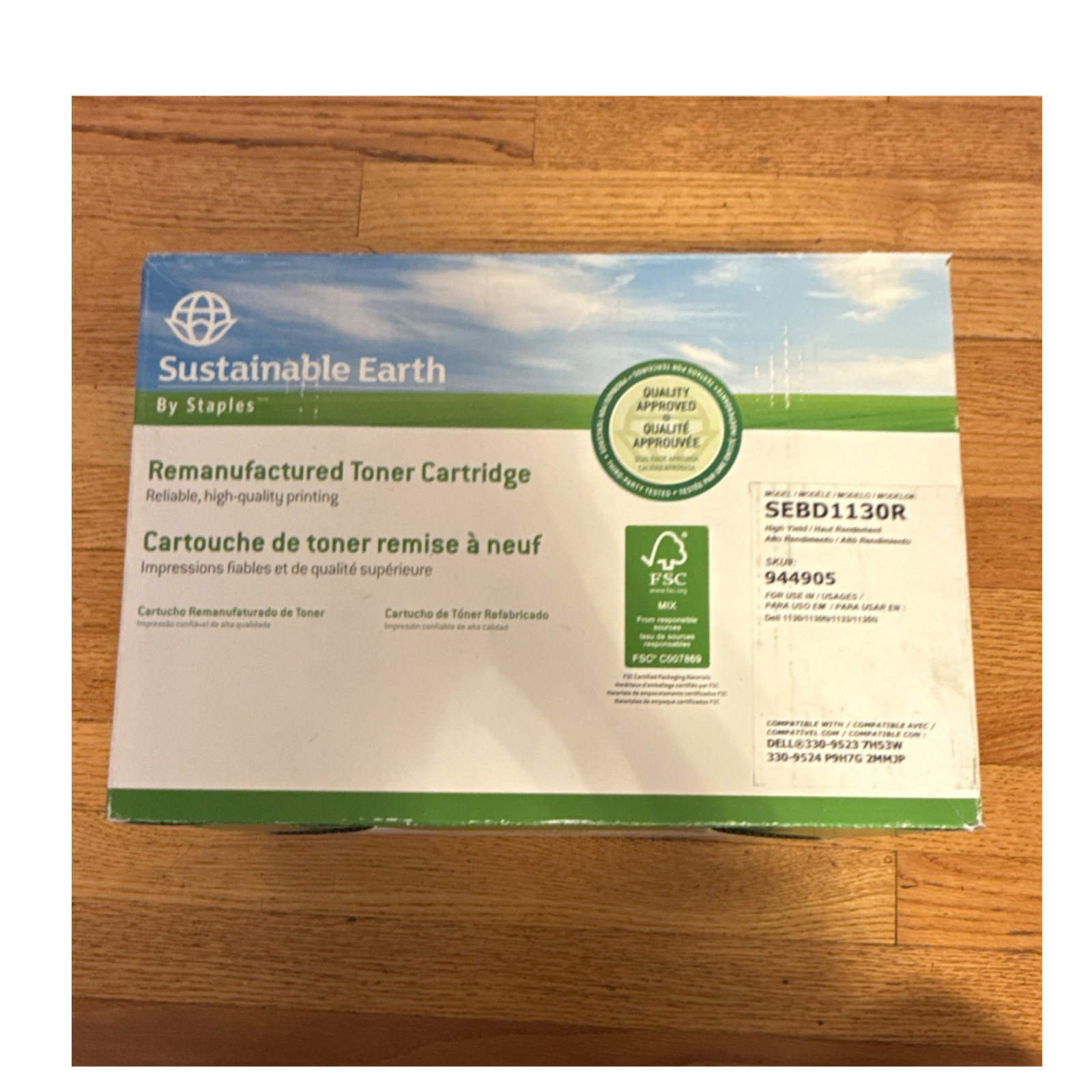 Sustainable Earth SEBD1130R Reman High Yield Black Laser Toner for Dell 330-9523