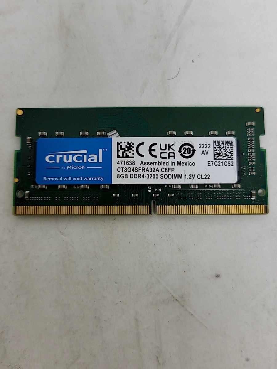 CRUCIAL MICRON CT8G4SFRA32A.C8FP Laptop Memory 8GB DDR4 SODIMM